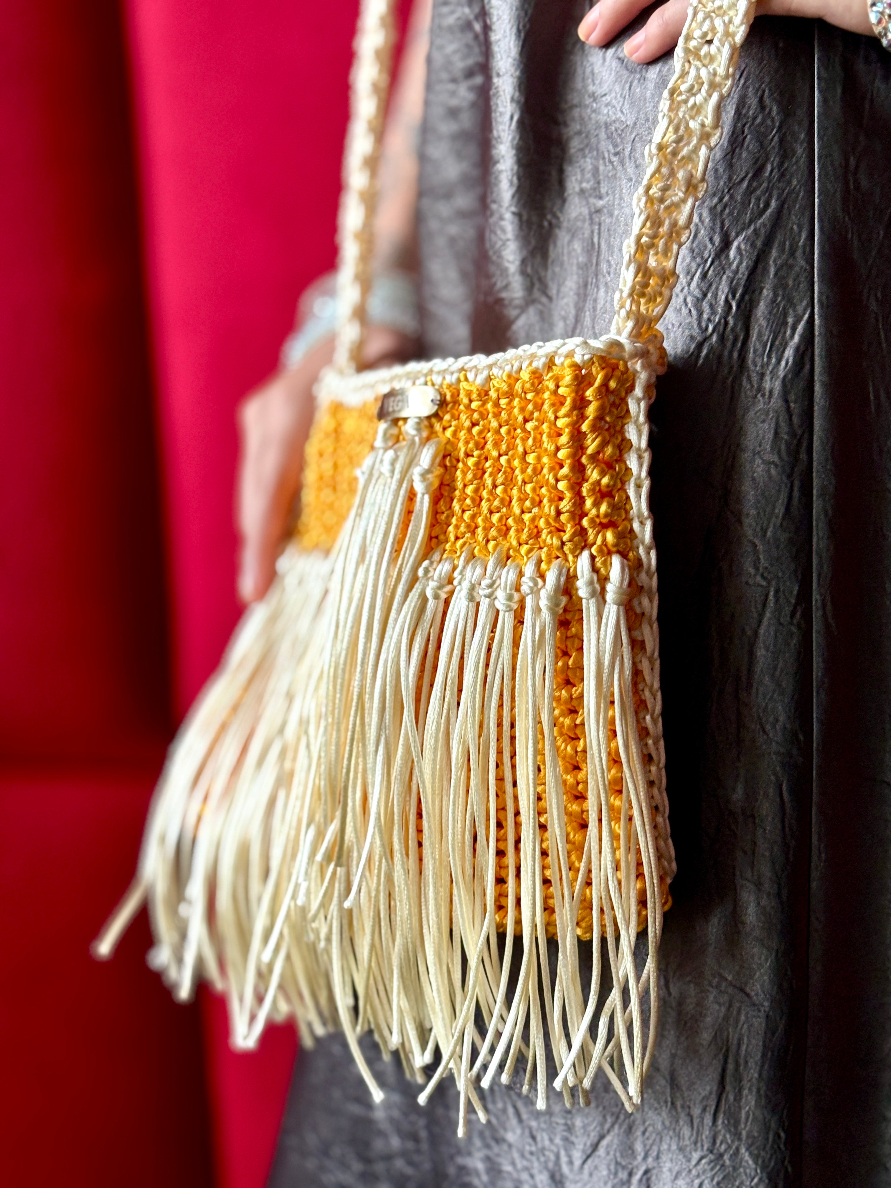 Stylish handmade handbag for evening outfit