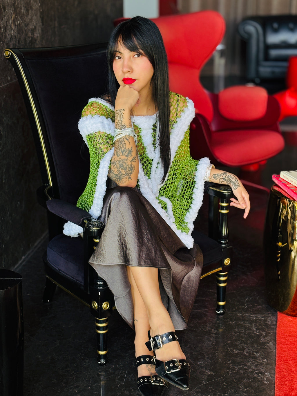 Luxury handmade Santa Claus poncho by Vega Fashion